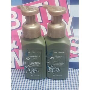 BBW Green Cypress Trails Gentle & Clean Foaming Hand Soap 2 Pack